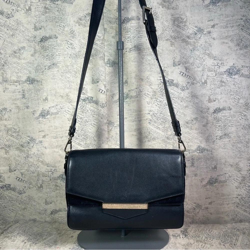 Kate Spade Magnolia Park Laurel Brown Leather Suede Crossbody Satchel Bag